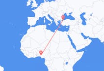 Flyreiser fra Akure, Nigeria til Istanbul, Tyrkia