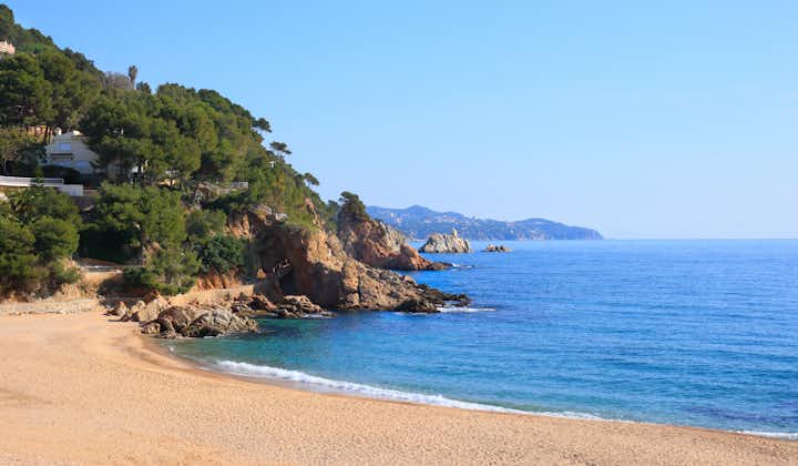Photo of Cala Sant Francesc beach near Blanes ,Costa Brava, Catalonia, Spain.
