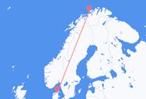 Flyg från Hasvik till Ålborg