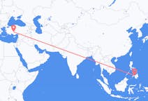 Flyreiser fra Ozamiz City, Filippinene til Konya, Tyrkia