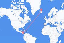 Flyg från David, Chiriquí, Panama till Akureyri, Island