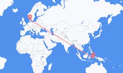 Fly fra Ambon, Maluku til Karup