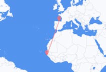 出发地 塞内加尔出发地 帽子溜冰目的地 西班牙桑坦德的航班