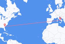 Flyrejser fra Savannah, USA til Napoli, Italien