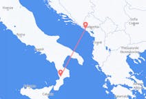 Flyreiser fra Tivat, Montenegro til Lamezia Terme, Italia
