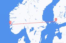Flyreiser fra Stord, Norge til Åbo, Finland
