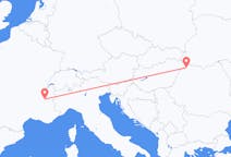 Voli from Grenoble, Francia to Satu Mare, Romania