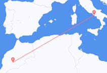 出发地 摩洛哥出发地 瓦爾扎扎特目的地 意大利那不勒斯的航班