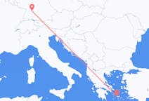 Flights from Parikia in Greece to Stuttgart in Germany