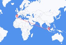 Flyg från Palembang, Indonesien till Granada, Nicaragua, Spanien