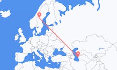 เที่ยวบิน จาก Türkmenbaşy, เติร์กเมนิสถาน ไปยัง Östersund, สวีเดน