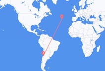 出发地 智利圣地亚哥目的地 葡萄牙弗洛雷斯島的航班