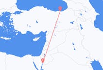 出发地 约旦亞喀巴目的地 土耳其特拉布宗的航班