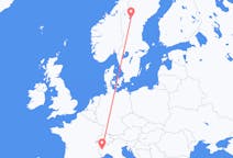 Flüge von Östersund, Schweden nach Turin, Italien