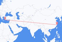 Flyg från Taizhou, Jiangsu, Kina till Rhodes, England, Grekland