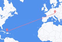 Flüge von Vorsehungen, die Turks- und Caicosinseln nach Linz, Österreich