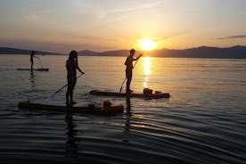 Zonsondergang opstaan ​​paddletour in Split