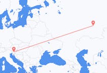 出发地 斯洛文尼亚卢布尔雅那目的地 俄罗斯烏法的航班