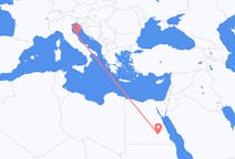 Vluchten van Aswan naar Ancona