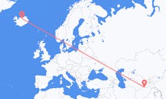 Flights from the city of Termez, Uzbekistan to the city of Akureyri, Iceland