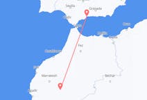Vols d’Ouarzazate, le Maroc à Málaga, Espagne