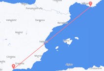 Loty z Tulon, Francja do Malagi, Hiszpania