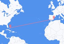 Flyrejser fra North Eleuthera, Bahamas til Alicante, Spanien