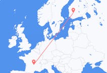 Vluchten van Clermont-Ferrand, Frankrijk naar Tampere, Finland