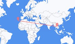Flyreiser fra Roi Et Province, Thailand til Funchal, Portugal