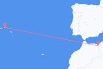 Fly fra Oujda til Terceira