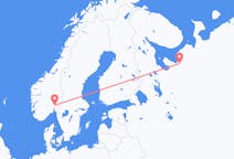 Vols depuis la ville d'Arkhangelsk vers la ville d'Oslo