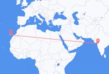 Flights from Nashik, India to Las Palmas, Spain
