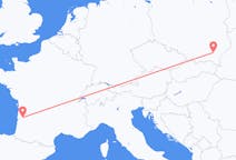 Flyg från Rzeszów, Polen till Bordeaux, Frankrike