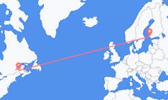Flyreiser fra Presque Isle, USA til Åbo, Finland