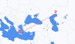 カザフスタンのから アティラウ、ギリシャのへ ハニアフライト
