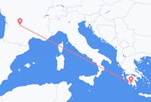 Flights from Brive-la-Gaillarde in France to Kalamata in Greece