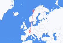 挪威出发地 桑內舍恩飞往挪威目的地 日內瓦的航班
