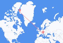 Flights from Pula, Croatia to Qaanaaq, Greenland