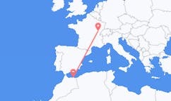 Flyreiser fra Dole, Frankrike til Melilla, Spania