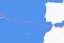 Fly fra Oujda til São Jorge Island