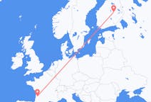 Flights from Kuopio, Finland to Bordeaux, France