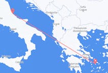 Fly fra Syros til Pescara