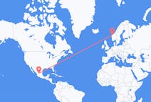 Flyreiser fra Zacatecas, Mexico til Ålesund, Norge