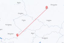Flights from Łódź in Poland to Salzburg in Austria