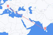 Flights from Madurai to Milan