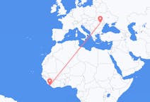 Flights from Monrovia, Liberia to Bacău, Romania