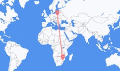 Flyreiser fra Skukuza, Sør-Afrika til Radom, Polen