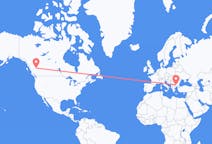 Flyreiser fra Prince George, Canada til Plovdiv, Bulgaria