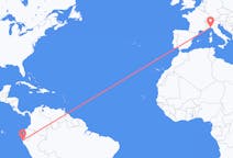 Flyreiser fra Talara, Peru til Genova, Italia