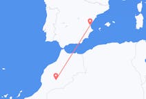 Flights from Ouarzazate, Morocco to Valencia, Spain
